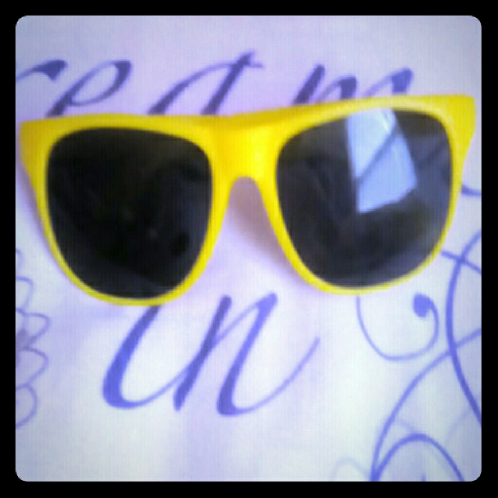 Yellow sun glasses